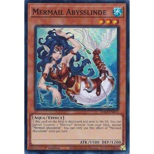 Mermail Abysslinde - RA04-EN011 Super Rare 1st Edition