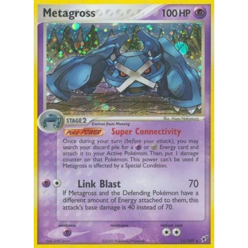 Metagross (011/107) Holo Rare Reverse Holofoil - Single