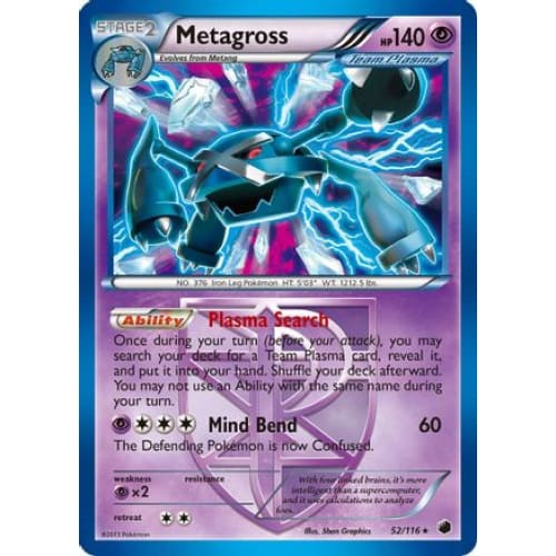 Metagross (052/116) Holo Rare Holofoil - Single
