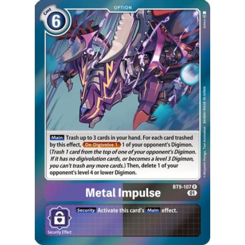 Metal Impulse - BT9-107 - Rare Foil - Single