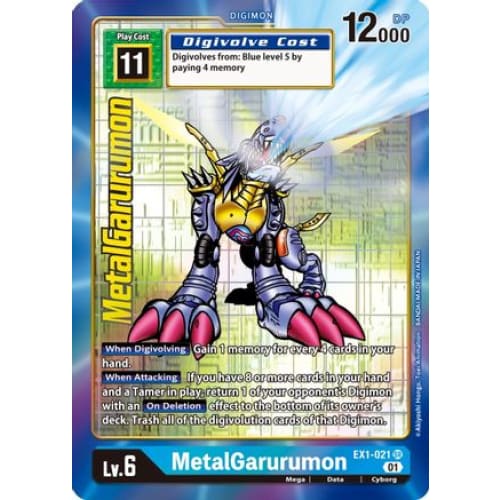 MetalGarurumon (Alternate Art) (EX1-021 SR) Super Rare Foil
