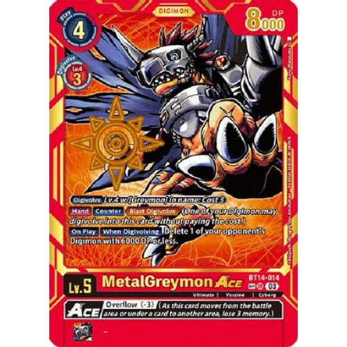 MetalGreymon Ace (Special Rare) - BT14-014 - Special Rare
