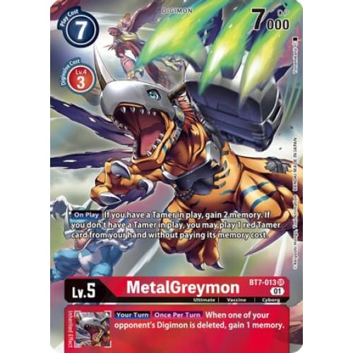 MetalGreymon (Alternate Art) (BT7-013 SR) Super Rare Foil