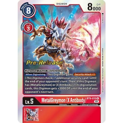 MetalGreymon (X Antibody) (BT9-015 R) Rare - Single