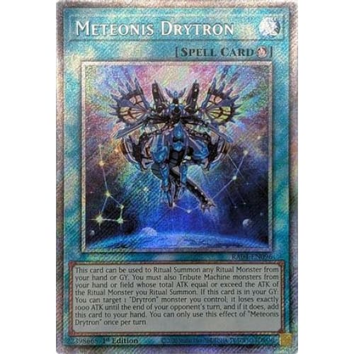 Meteonis Drytron (Platinum Secret Rare) - RA04-EN096