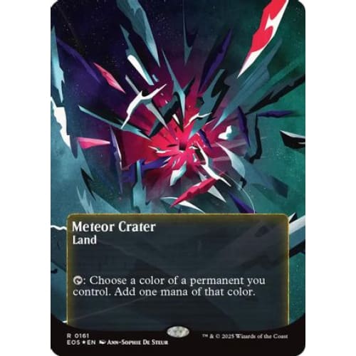 Meteor Crater (0161) (Borderless) (Galaxy Foil) (EOS-161)