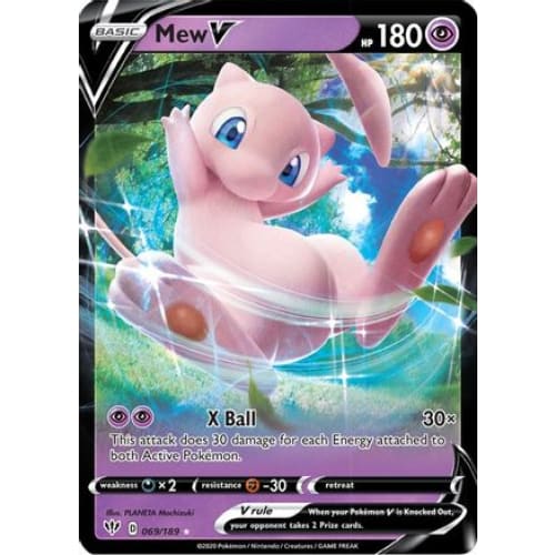 Mew V (069/189) Holo Rare Holofoil - Single