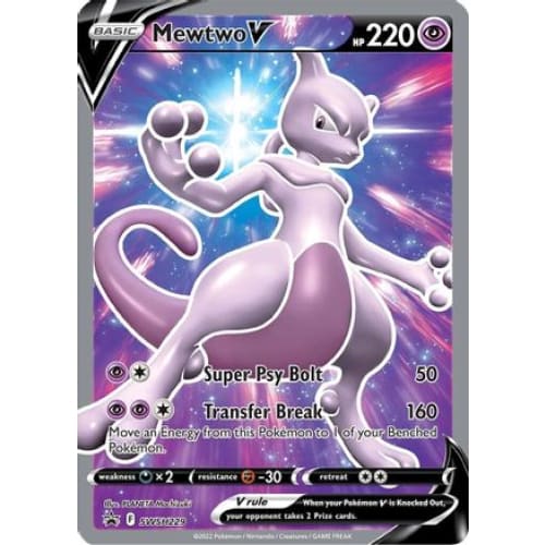Mewtwo V (SWSH229/184) Promo Holofoil - Single