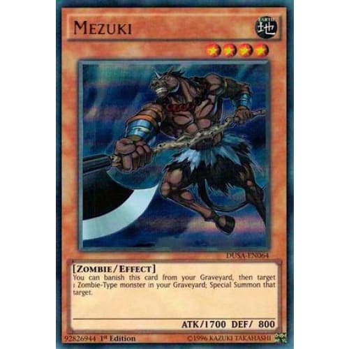 Mezuki (DUSA-EN064) Ultra Rare 1st Edition - Single