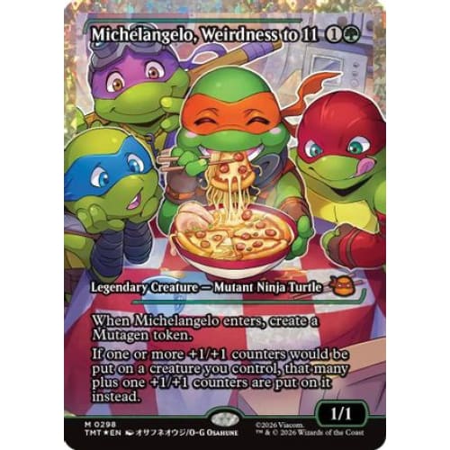 Michelangelo Weirdness to 11 (Showcase) (Fracture Foil)