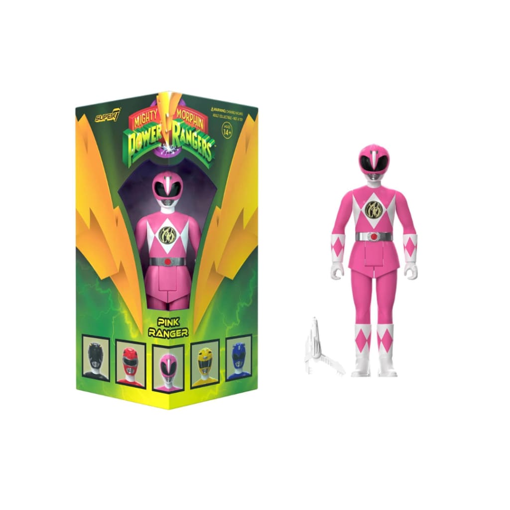 Mighty Morphin Power Rangers ReAction Figures Pink Ranger
