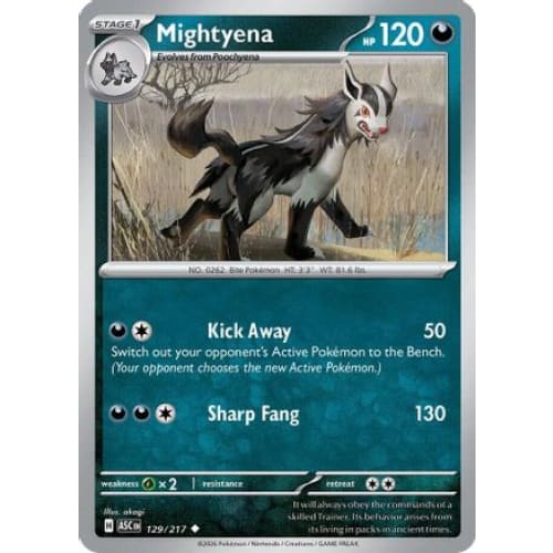 Mightyena - 129/217 (129) Uncommon - Single