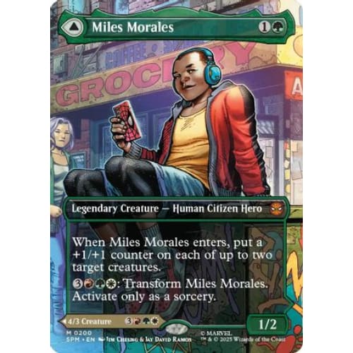Miles Morales (0200) (Borderless) (SPM-200) Foil - Single