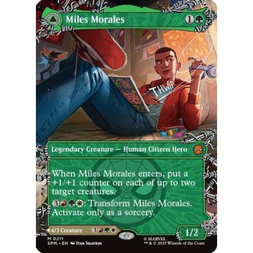 Miles Morales (0211) (Borderless) (SPM-211) Foil - Single