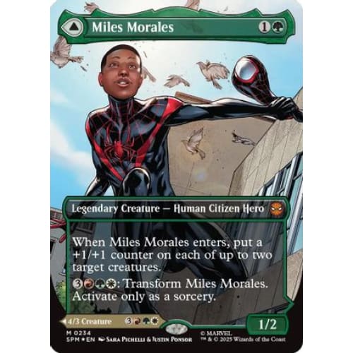 Miles Morales (0234) (Borderless) (SPM-234) Foil - Single