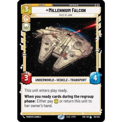 Millennium Falcon - Piece of Junk (193/252) - Spark