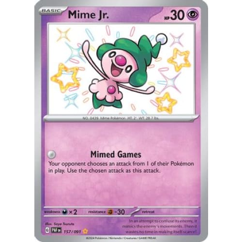 Mime Jr. (157) Shiny Rare Holofoil - Single