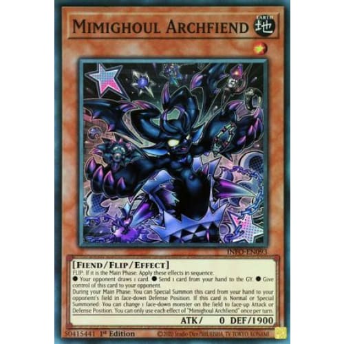 Mimighoul Archfiend - INFO-EN093 Super Rare 1st Edition