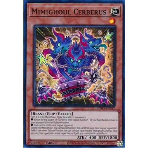 Mimighoul Cerberus - INFO-EN092 Super Rare 1st Edition