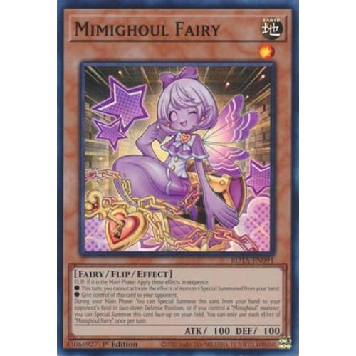 Mimighoul Fairy - ROTA-EN091 Super Rare 1st Edition - Single