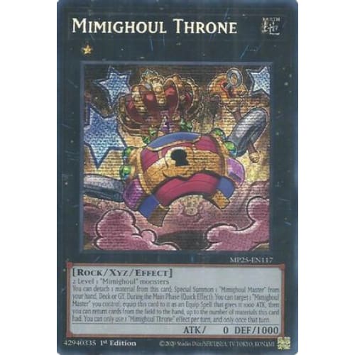 Mimighoul Throne - MP25-EN117 Prismatic Secret Rare 1st