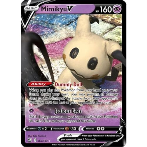 Mimikyu V (062/163) Holo Rare Holofoil - Single