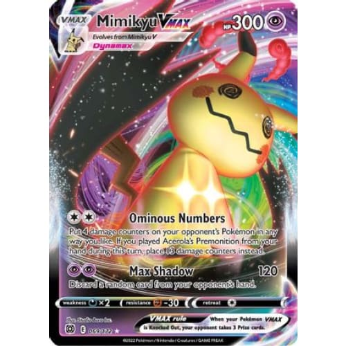 Mimikyu VMAX (069/172) Holo Rare Holofoil - Single