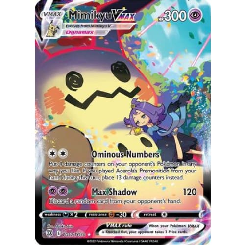 Mimikyu VMAX (TG17/030) Holo Rare Holofoil - Single
