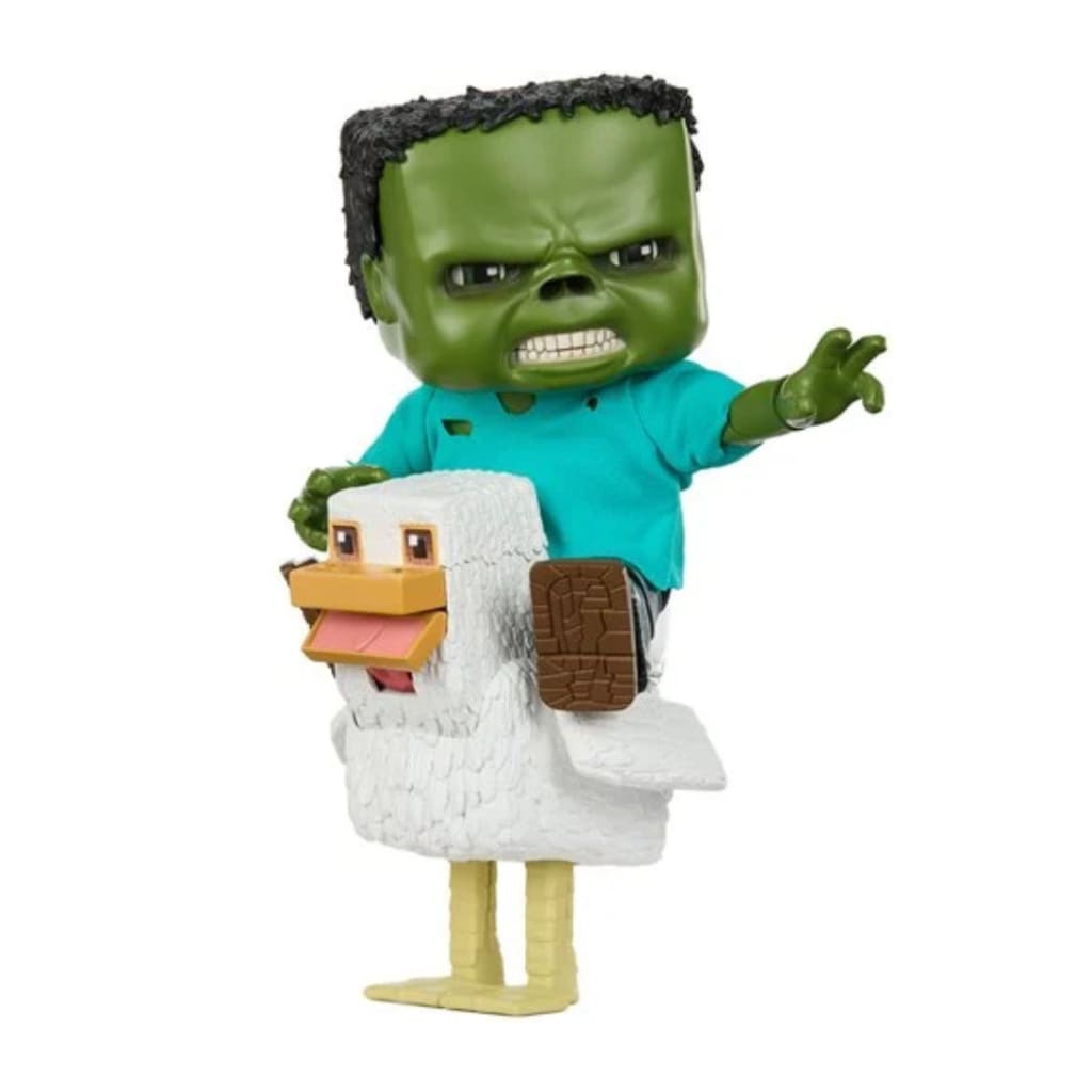 A Minecraft Movie Chicken Jockey Large Scale Action Figure
