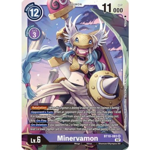 Minervamon (BT10-083 SR) Super Rare Foil - Single