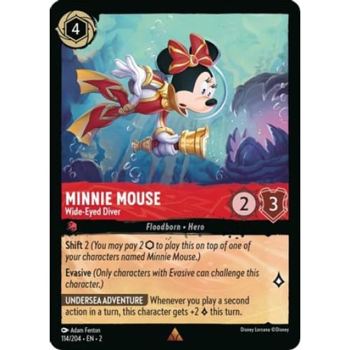 Minnie Mouse - Wide-Eyed Diver (114/204) - Rise