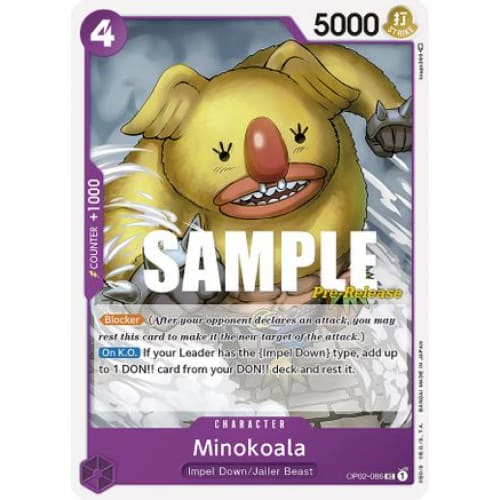 Minokoala OP02-086 UC Paramount War Pre-Release Cards