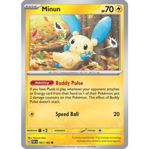 Minun - 061/182 (61) Common Reverse Holofoil - Single