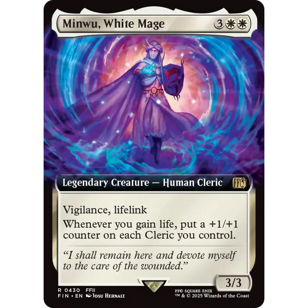 Minwu White Mage (FIN-430): (Extended Art) - Single