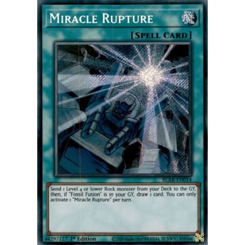 Miracle Rupture (BLAR-EN014) Secret Rare 1st Edition