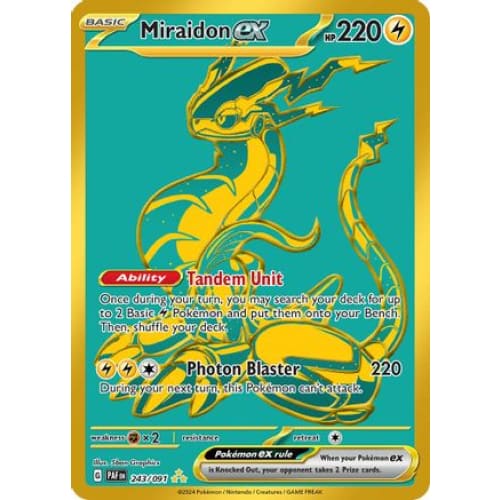 Miraidon ex (243) Hyper Rare Holofoil - Single
