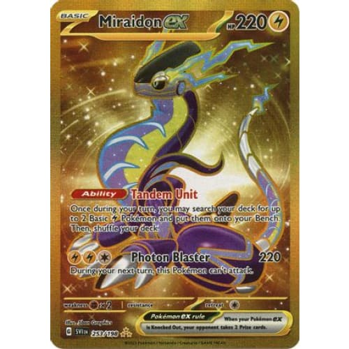 Miraidon ex - 253/198 (253) Hyper Rare Holofoil - Single