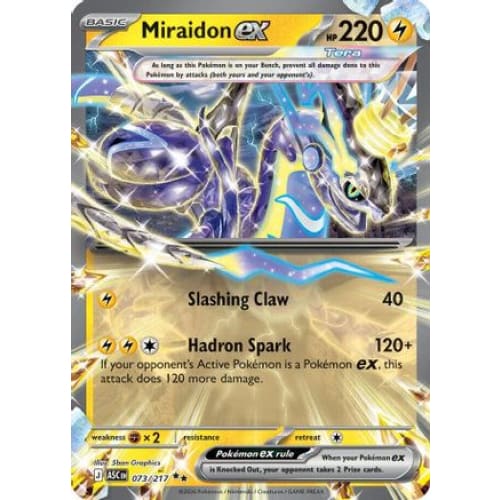 Miraidon ex (73) Double Rare Holofoil - Single