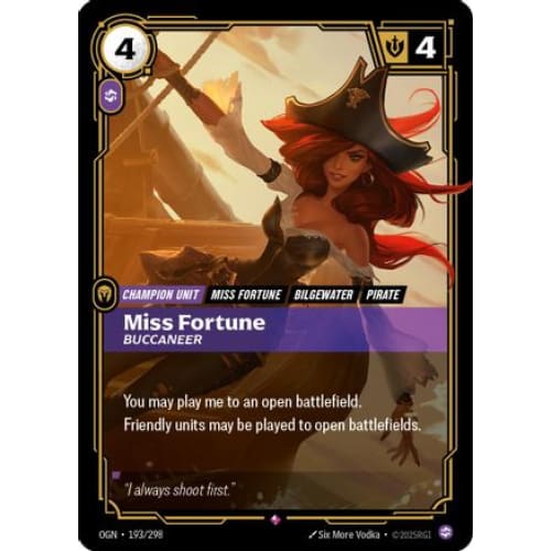 Miss Fortune - Buccaneer (193/298) - Origins Foil - Single