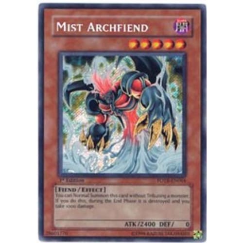Mist Archfiend (FOTB-EN064) Secret Rare Unlimited - Single