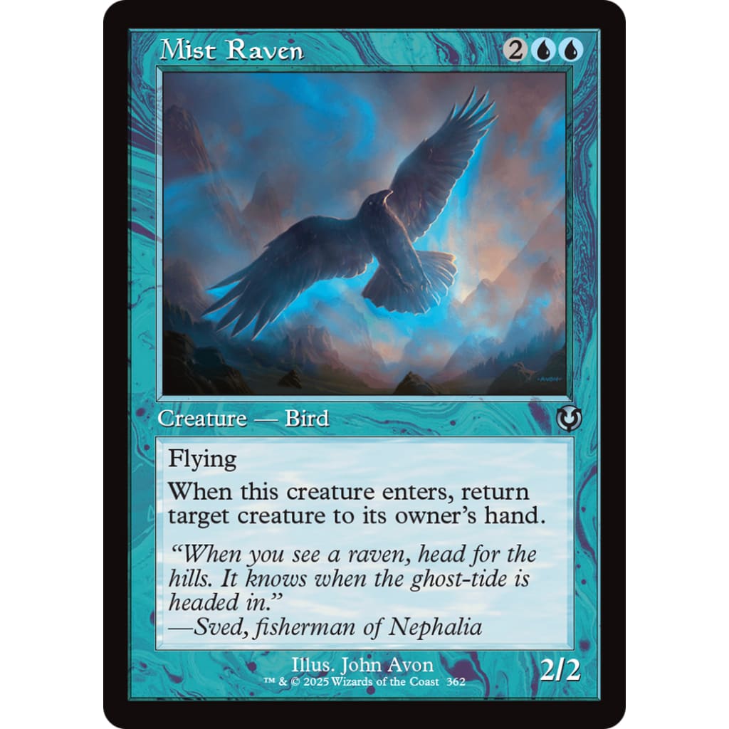 Mist Raven (Retro Frame) (INR-362) Foil - Single