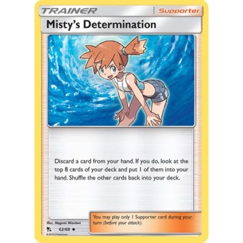 Misty’s Determination (062/068) Uncommon Reverse Holofoil