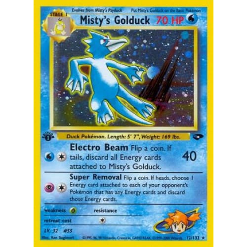 Misty’s Golduck (012/132) Holo Rare Unlimited Holofoil