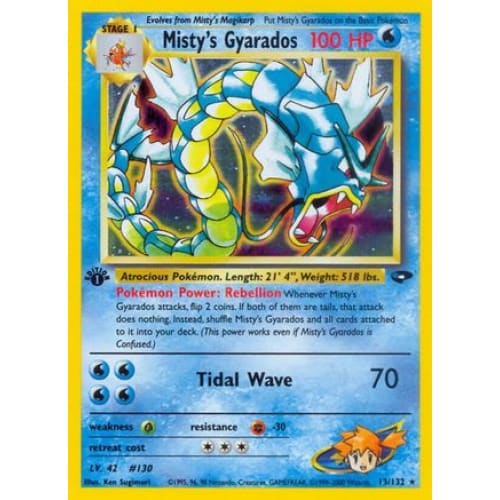 Misty’s Gyarados (013/132) Holo Rare Unlimited Holofoil
