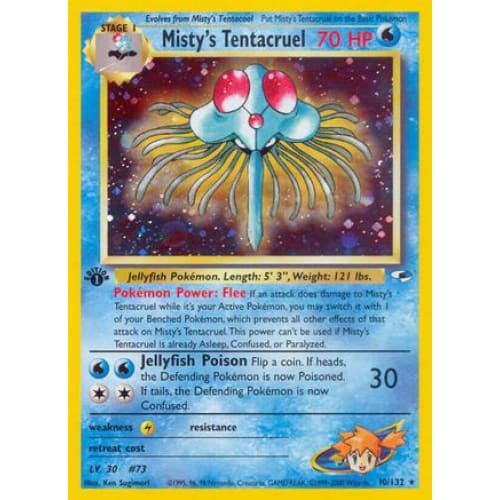 Misty’s Tentacruel (010/132) Holo Rare Unlimited Holofoil