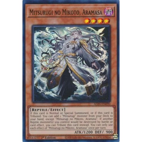 Mitsurugi no Mikoto Aramasa - ALIN-EN090 Super Rare 1st