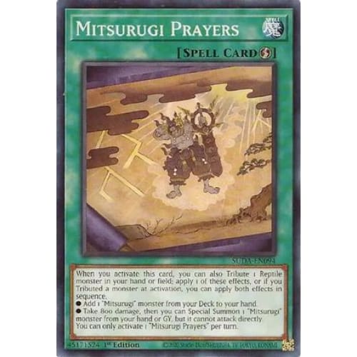 Mitsurugi Prayers - SUDA-EN094 Common 1st Edition - Single