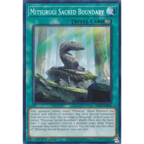 Mitsurugi Sacred Boundary - ALIN-EN095 Common 1st Edition