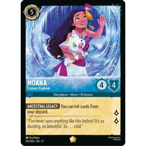 Moana - Curious Explorer (155/204) - Winterspell Cold Foil