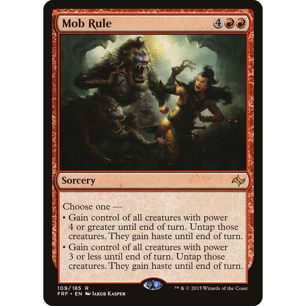 Mob Rule (FRF-109) Foil - Single